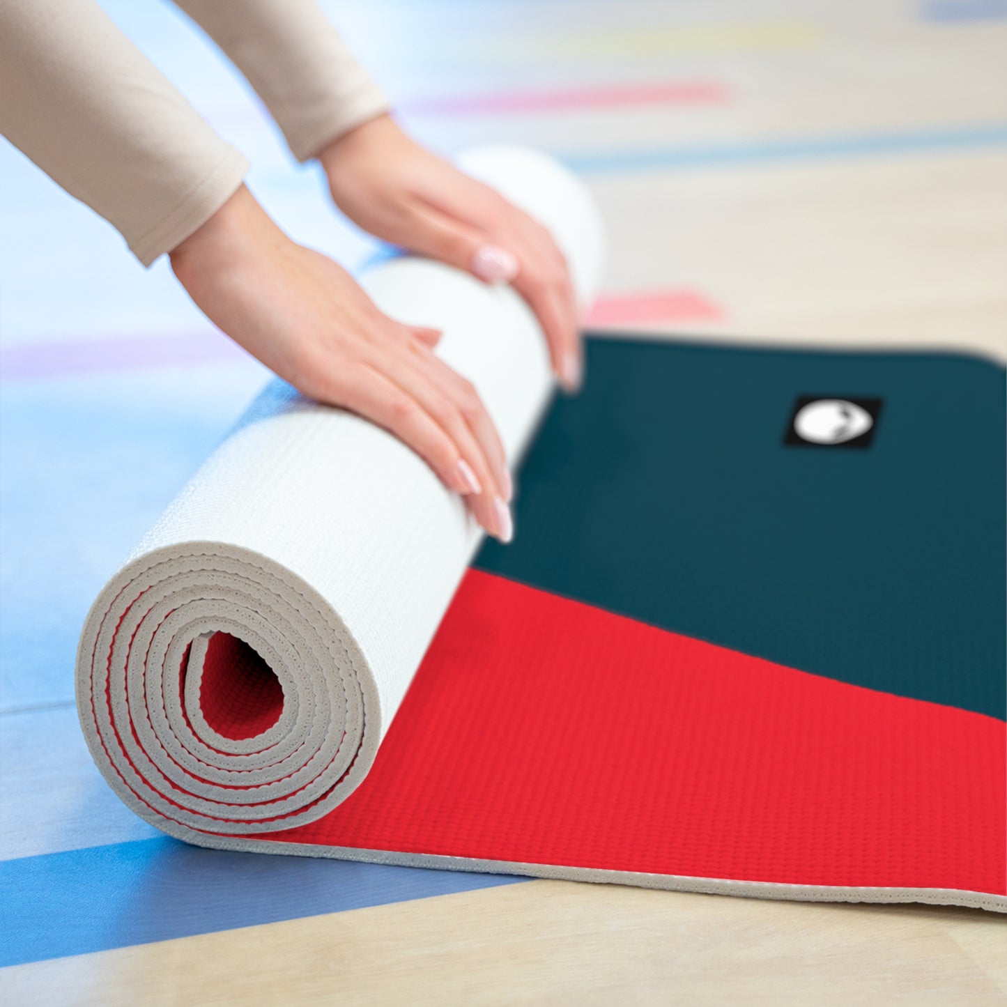 "Abstract Expressionism: Exploring Lines and Shapes" - The Alien Yoga Mat