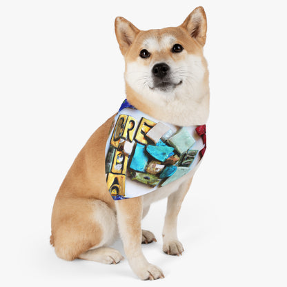 "A Mosaic of Resilience: A Creative Exploration of Strength and Endurance" - The Alien Pet Bandana Collar