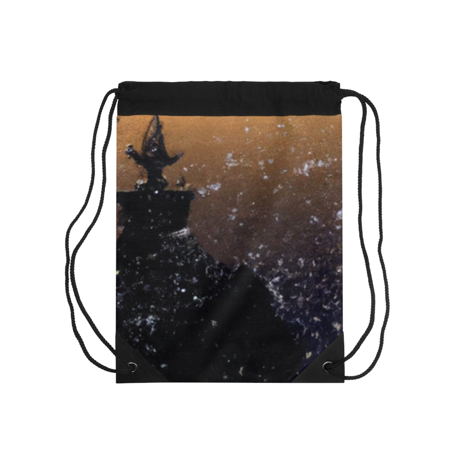 "A Tale of Storytelling Art: A Mixed Media Masterpiece"- The Alien Drawstring Bag