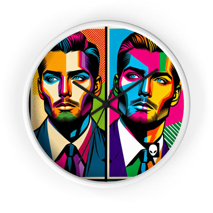 "Celebrity Pop Art Portrait" - The Alien Wall Clock Pop Art Style