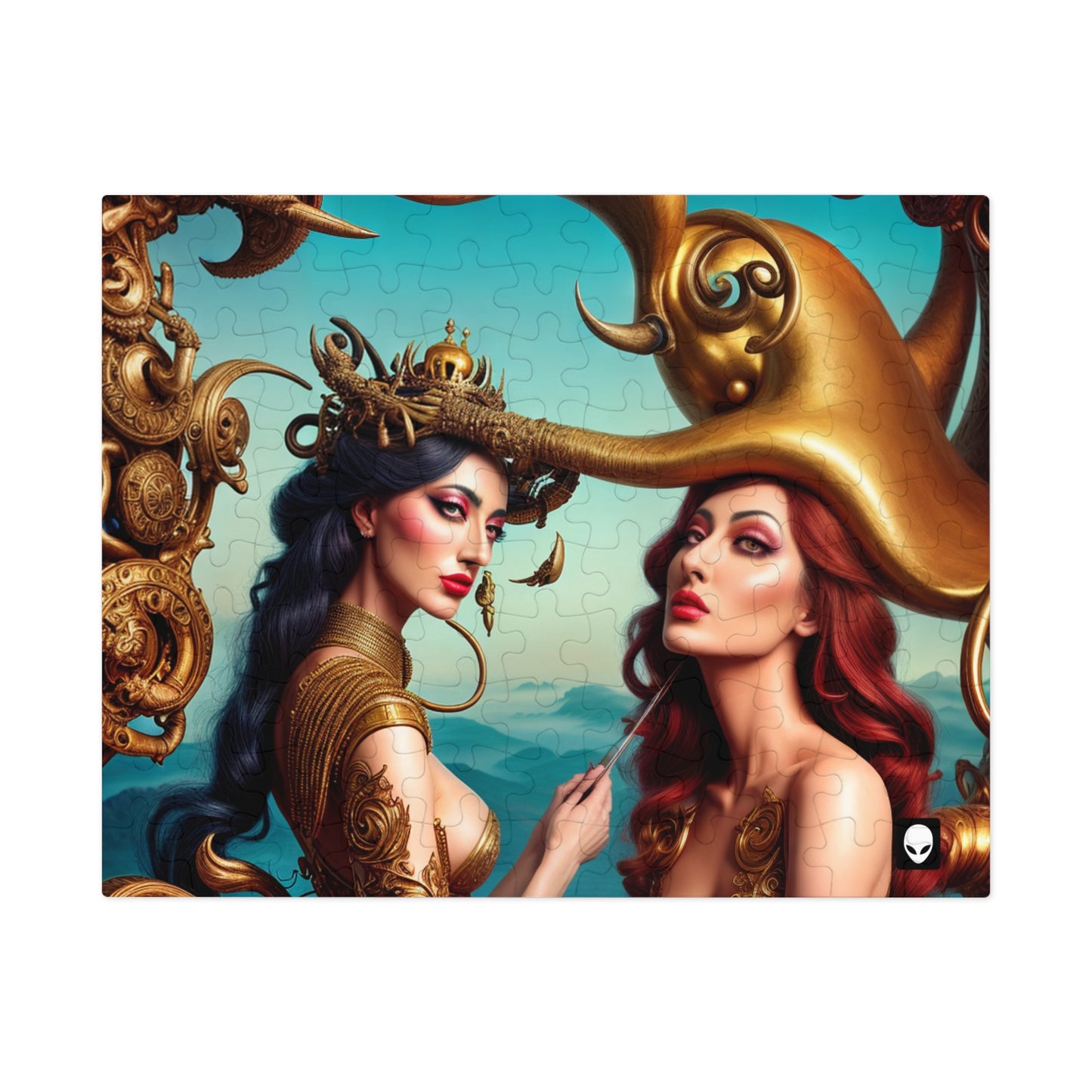 "Locura metafórica: una exploración de los mundos surrealistas de Salvador Dalí" - The Alien Jigsaw Puzzle