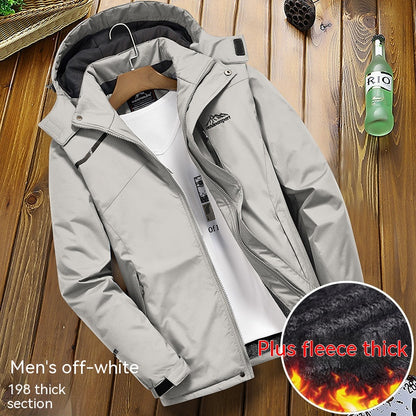 Outdoor-verdickte, warme Herren-Sturmjacke