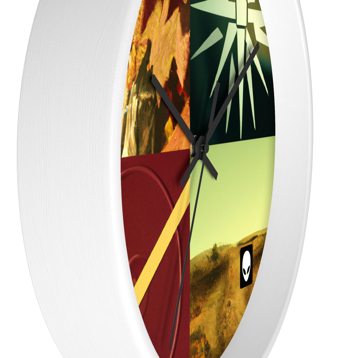 "A Reflection of My Journey: A Collage of Growth and Transformation" - The Alien Wall Clock