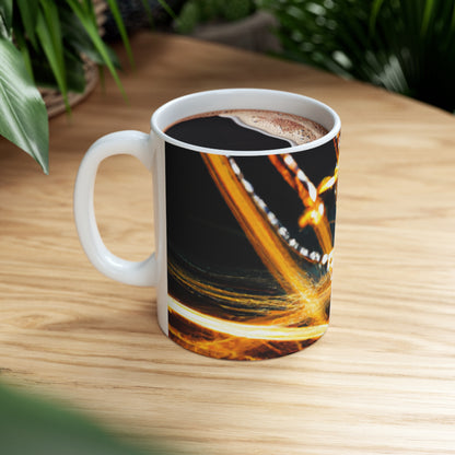 "Chaotic Disruption: An Abstract Exploration" - The Alien Ceramic Mug 11 oz