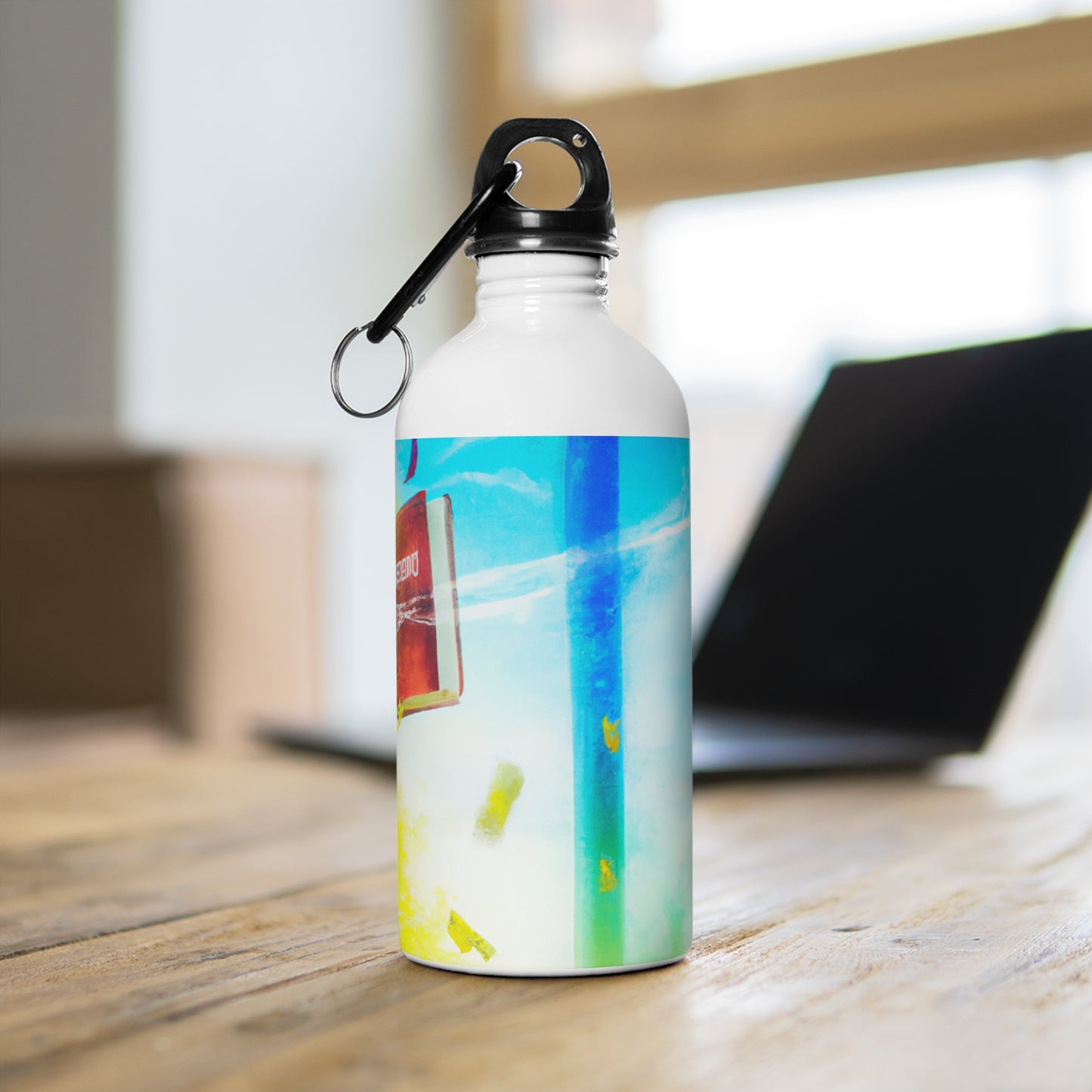 "Exploring My World through Art: Capturing the Memories of Places Visited" - The Alien Stainless Steel Water Bottle