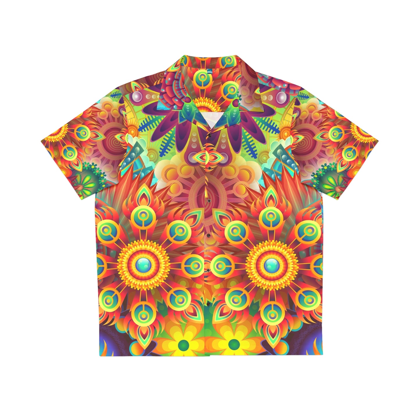 The First Trippy Space - The Alien Men's Hawaiian Shirt