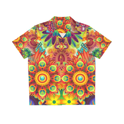 The First Trippy Space - The Alien Men's Hawaiian Shirt