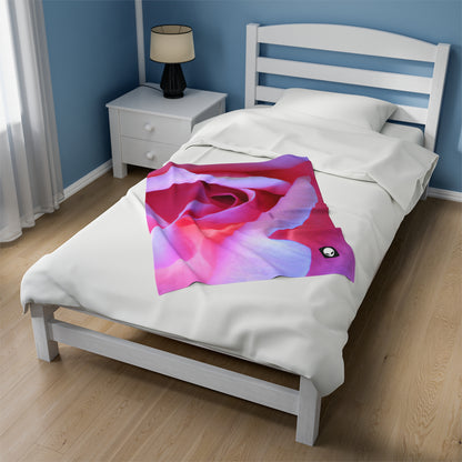 "Blissful Blooms: The Delicate Beauty of Nature" - The Alien Velveteen Plush Blanket