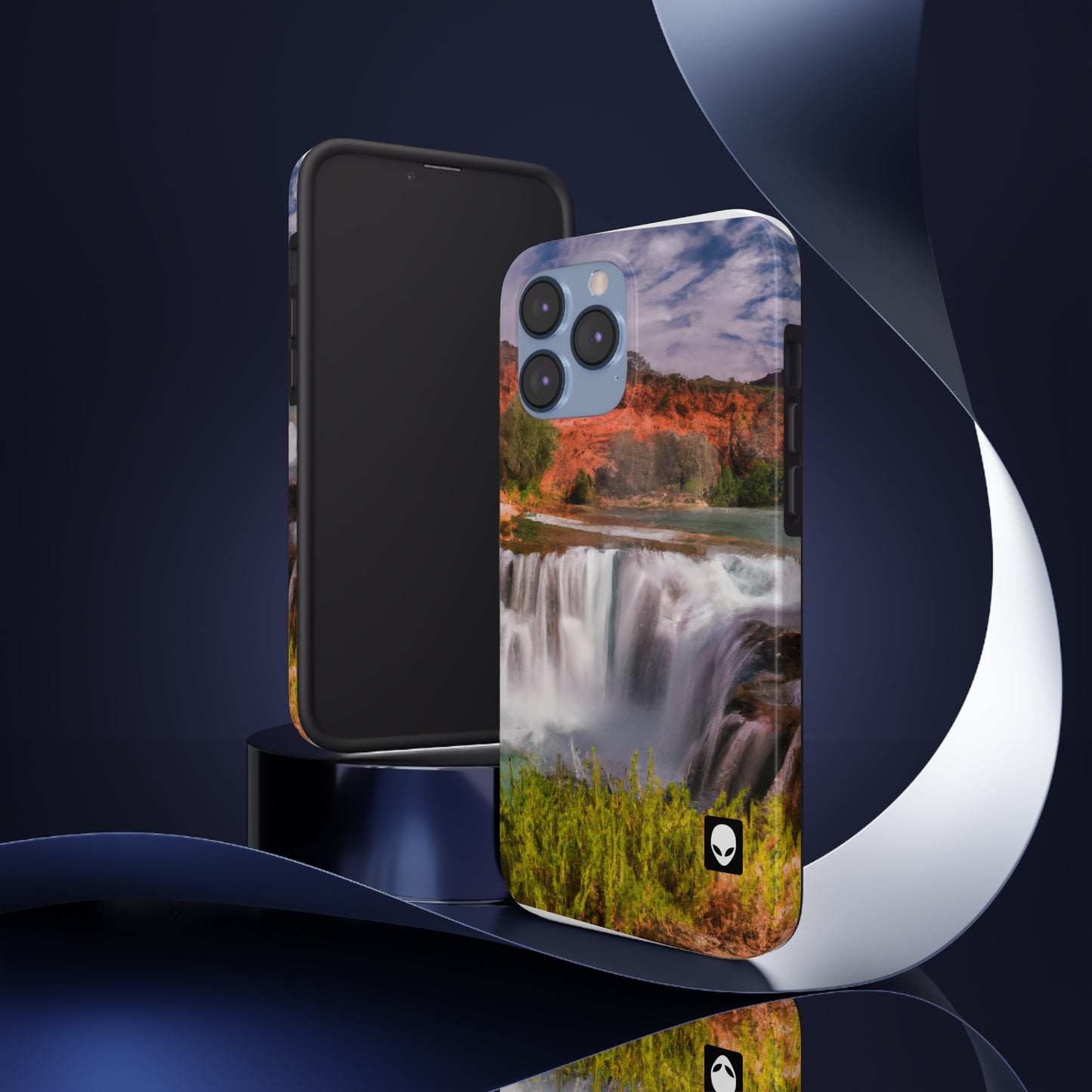 "Capturando la belleza de la naturaleza: creando un paisaje icónico en un arte vibrante" - The Alien Tough Phone Cases