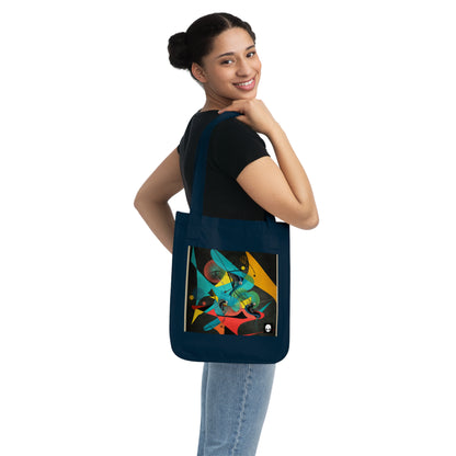 "Illusionary Perspective: A Colorful Dance of Light" - The Alien Eco-friendly Tote Bag