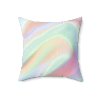 Vibrant Mosaics - The Alien Spun Polyester Square Pillow