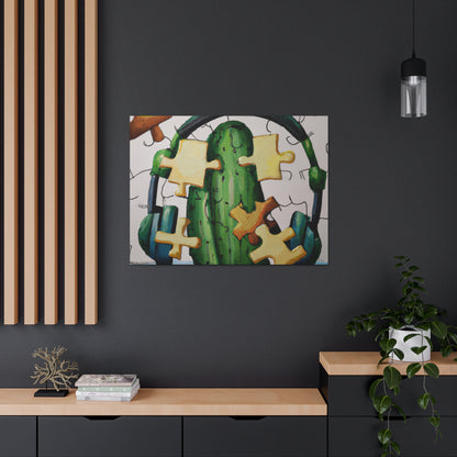 "Tiempo de rompecabezas cactificado" - The Alien Canva