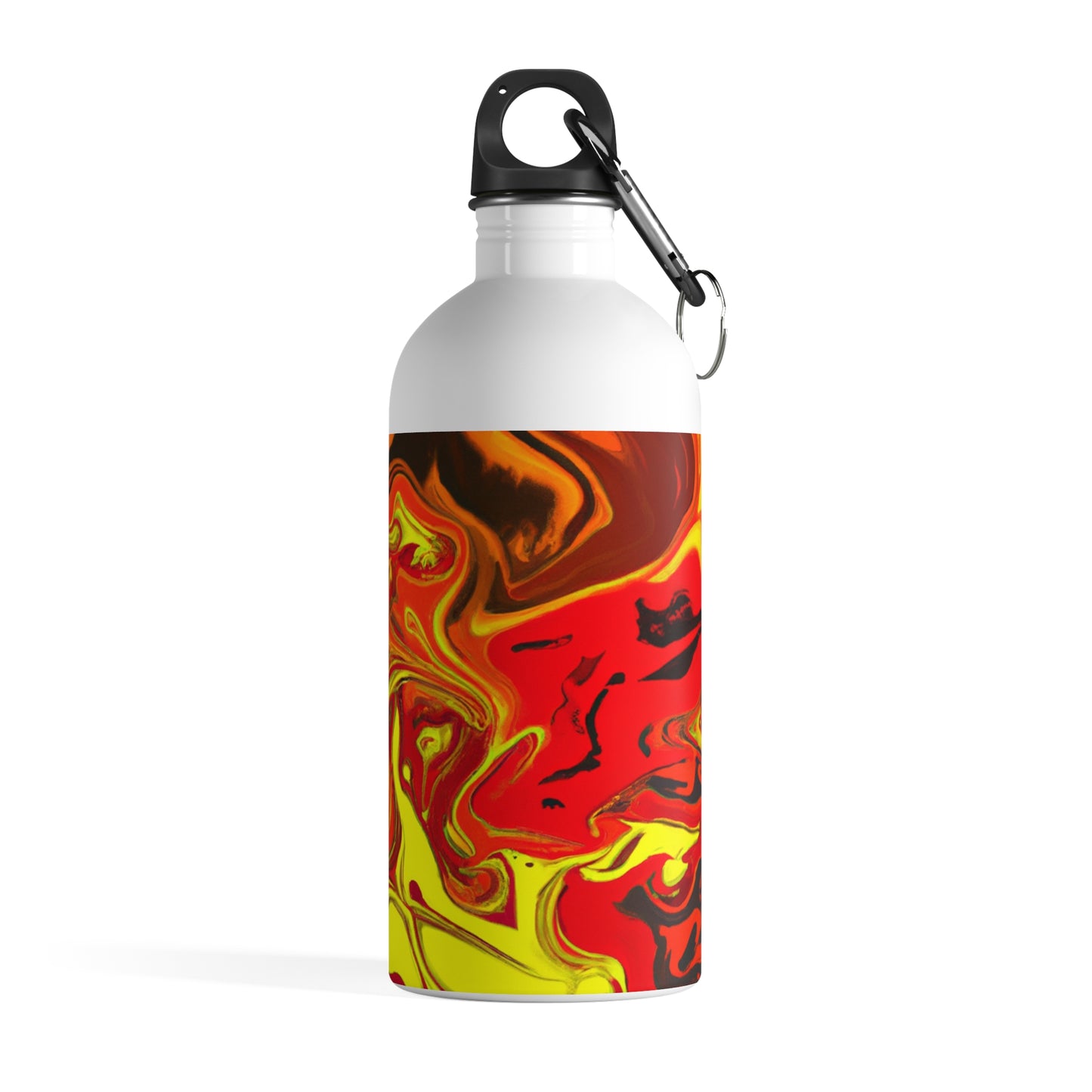 "Abstract Energy in Motion" - The Alien Stainless Steel Water Bottle