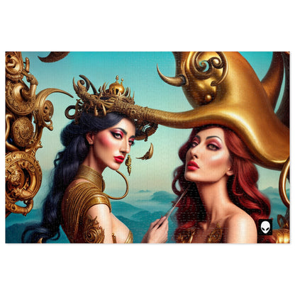 "Locura metafórica: una exploración de los mundos surrealistas de Salvador Dalí" - The Alien Jigsaw Puzzle