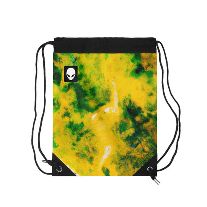 "Exploring Colorful Textures"- The Alien Drawstring Bag