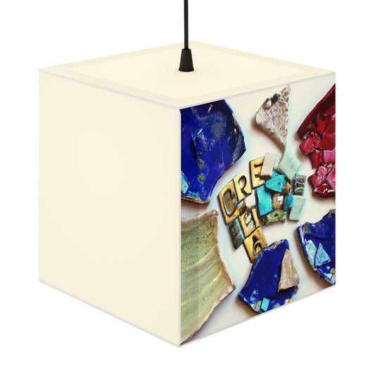 "A Mosaic of Resilience: A Creative Exploration of Strength and Endurance" - The Alien Light Cube Lamp