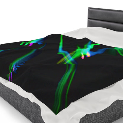 "Illuminated Splendor" - The Alien Velveteen Plush Blanket