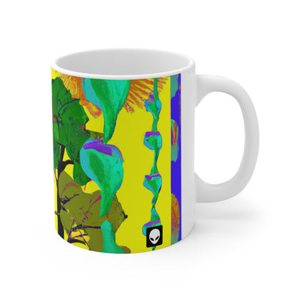 "Colisión de la belleza de la naturaleza" - Taza de cerámica The Alien 11 oz