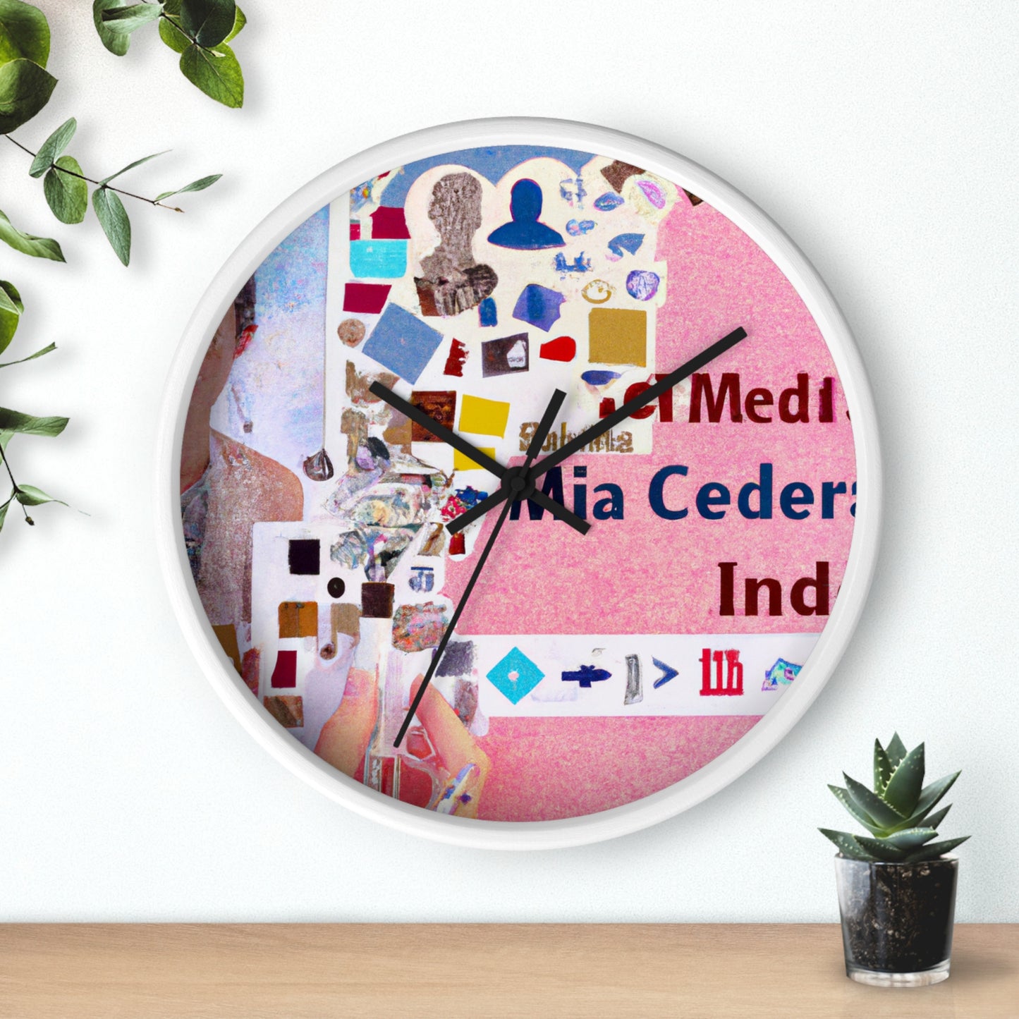 "Building an Online Identity: A Social Media Collage" - The Alien Wall Clock