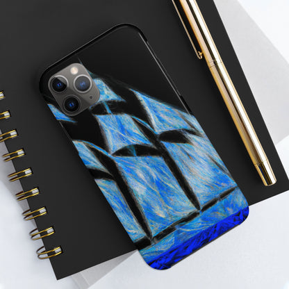 "El velero azul y las velas blancas: Una aventura de libertad en el mar" - The Alien Tough Phone Cases