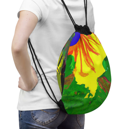 "Collision of Nature's Beauty"- The Alien Drawstring Bag