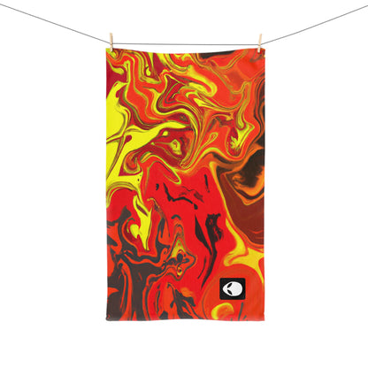 "Abstract Energy in Motion" - The Alien Hand towel