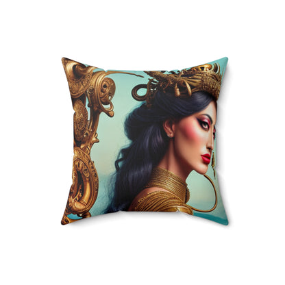 "Metaphorical Madness: An Exploration of Salvador Dali's Surreal Worlds" - The Alien Square Pillow