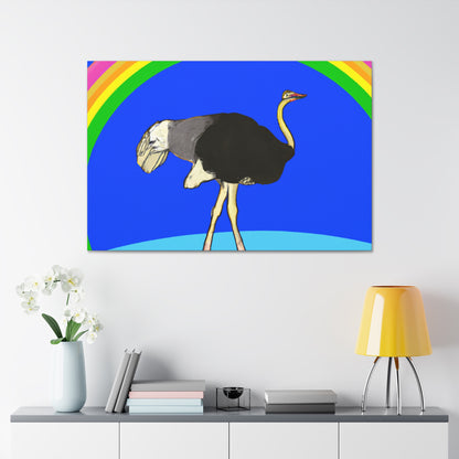 "Bridging the Divide: The Ostrich's Rainbow" - The Alien Canva