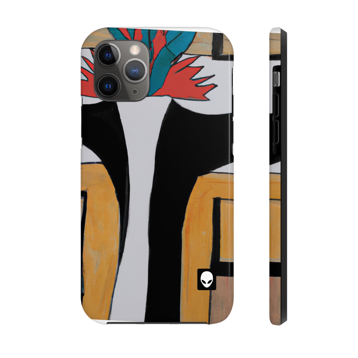 "Explorando el equilibrio y los patrones en el arte abstracto" - The Alien Tough Phone Cases