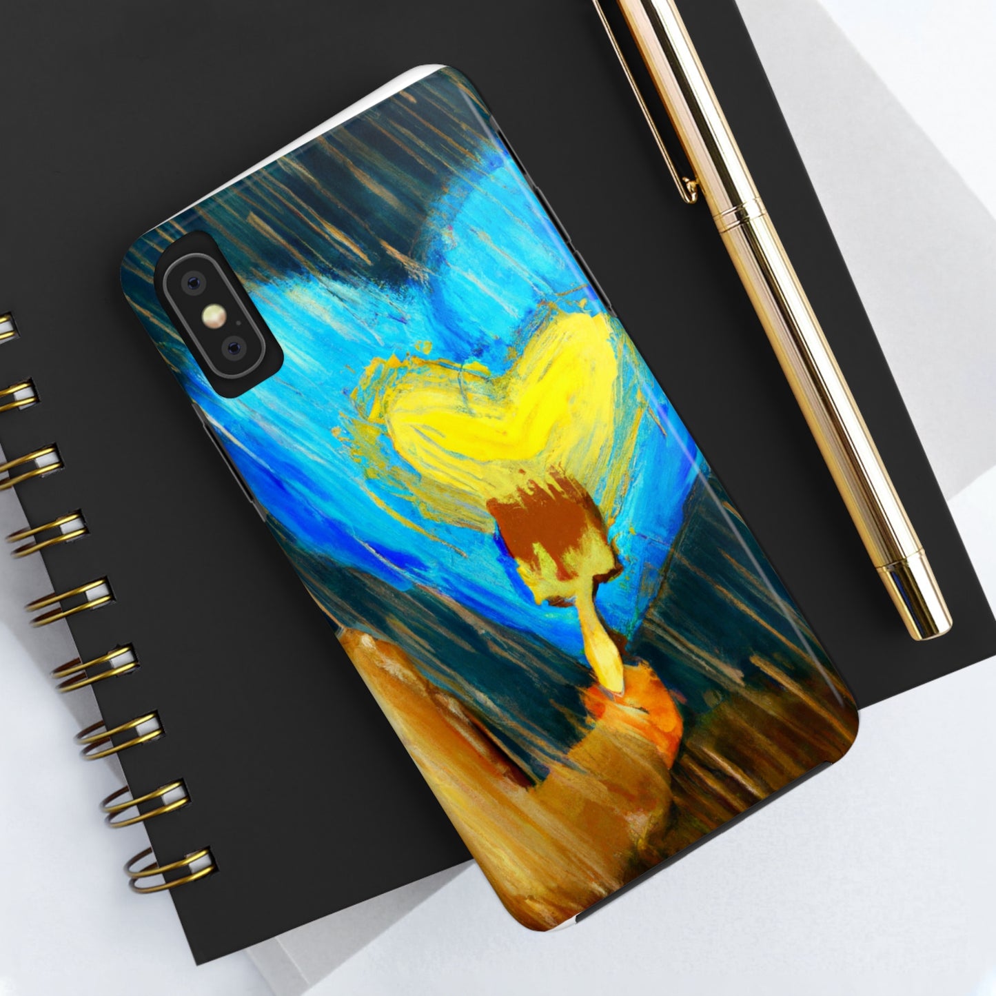 "Life-size Love in a Stormy Sky" - The Alien Tough Phone Cases