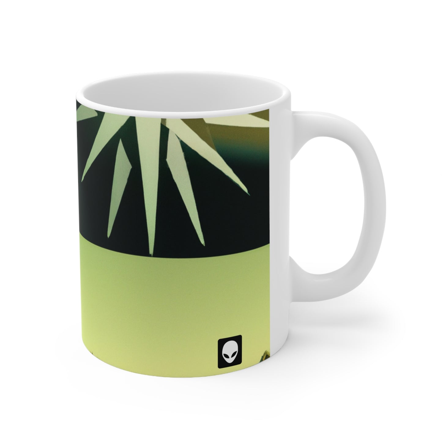 "A Reflection of My Journey: A Collage of Growth and Transformation" - The Alien Ceramic Mug 11 oz