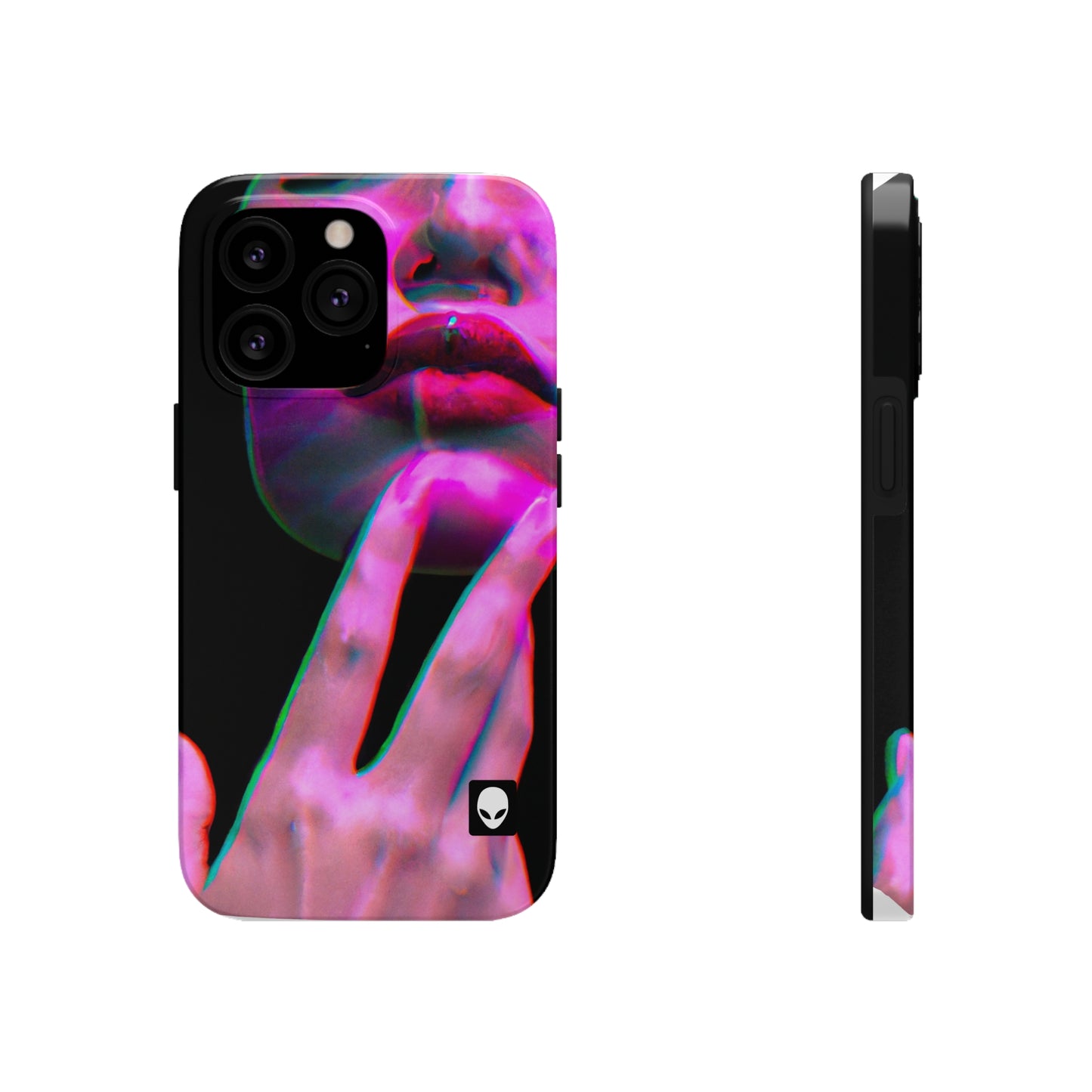 „Identität in der Abstraktion: Erforschung digitaler Selbstporträts“ – The Alien Tough Phone Cases