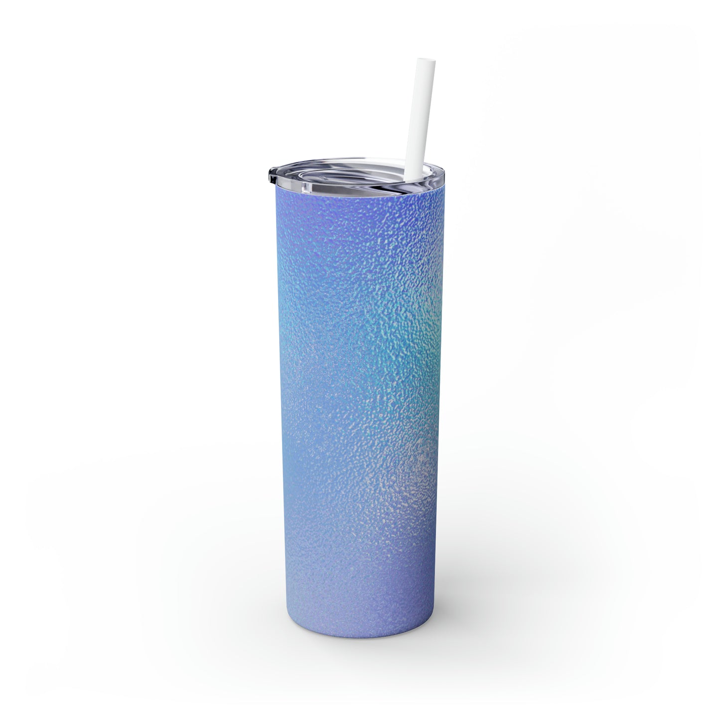 Silver Luxe - Vaso delgado con pajita The Alien Maars® de 20 oz