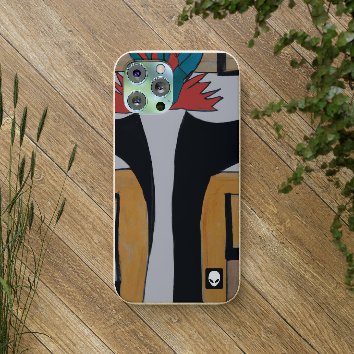 "Explorando el equilibrio y los patrones en el arte abstracto" - The Alien Eco-friendly Cases