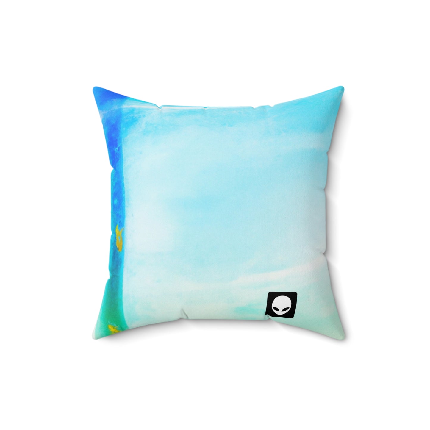 „Meine Welt durch Kunst erkunden: Erinnerungen an besuchte Orte festhalten“ – The Alien Square Pillow