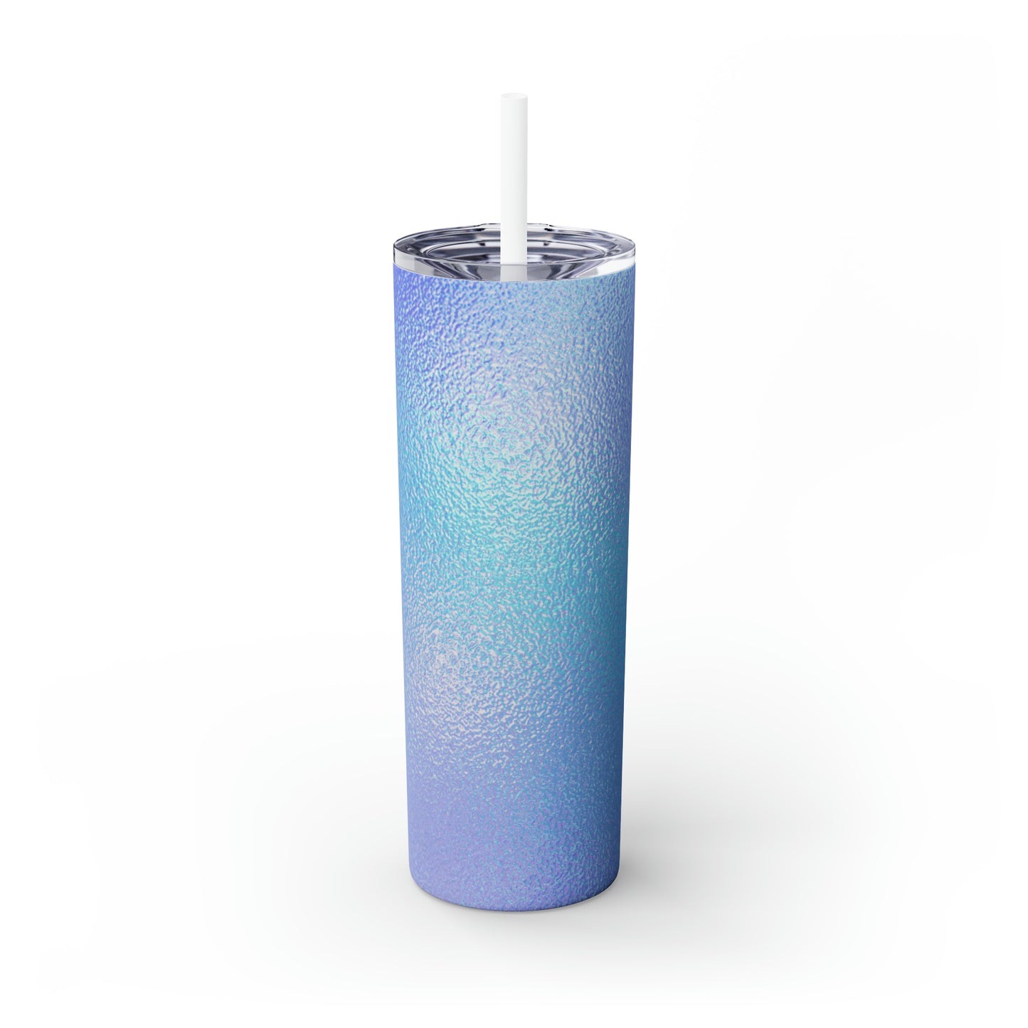 Silver Luxe – The Alien Maars® Skinny Tumbler mit Strohhalm 20oz