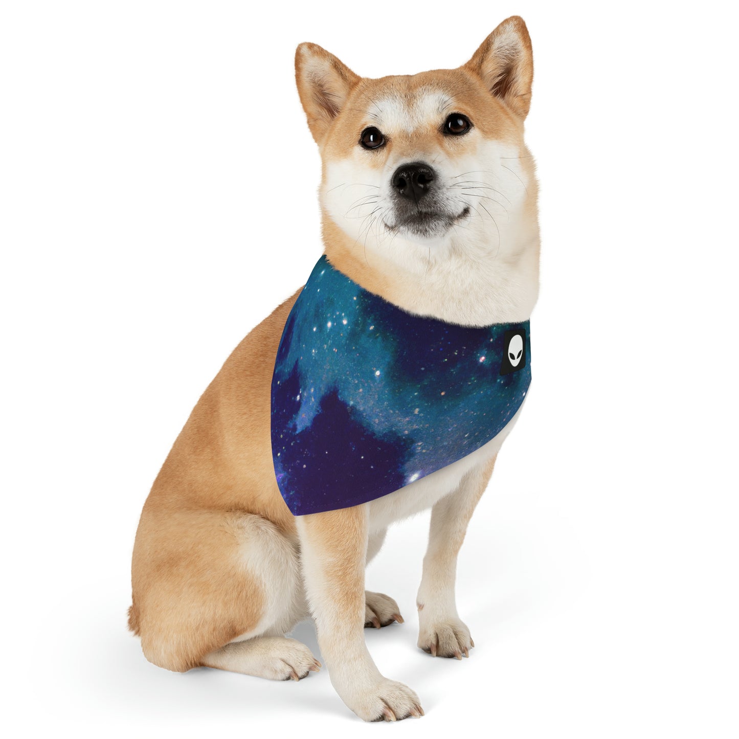 "Midnight Celestial Symphony" - The Alien Pet Bandana Collar