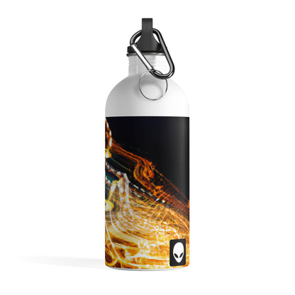 "Chaotic Disruption: An Abstract Exploration" - The Alien Stainless Steel Water Bottle