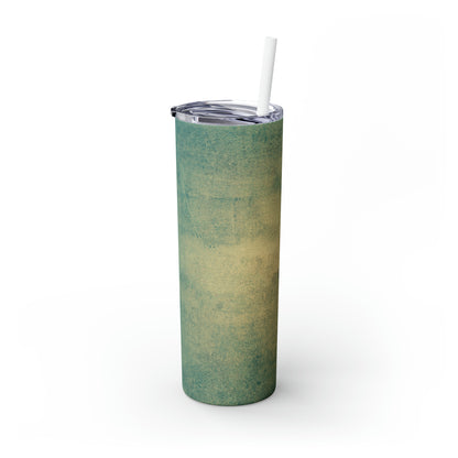 Metallic Marquetry - The Alien Maars® Skinny Tumbler with Straw 20oz