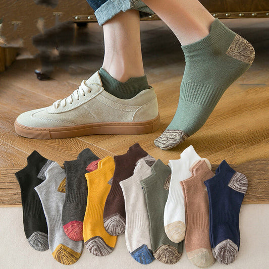 Herren-Crew-Socken, dünn, atmungsaktiv, kurzärmelig