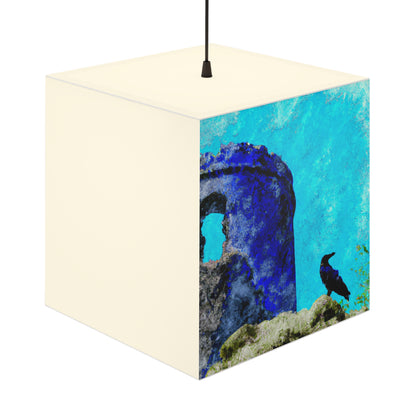 "Crow's Perch on a Waning Tower" - The Alien Light Cube Lamp