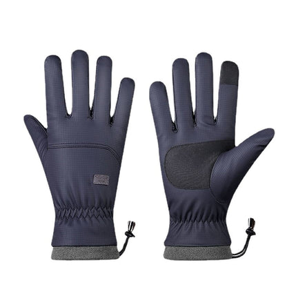 Polyester-Handschuhe Herren- und Damen-Touchscreen-Skihandschuhe für den Außenbereich, wasserdicht, winddicht, warm, Reiten, Vollfinger-Fleece, Klettern