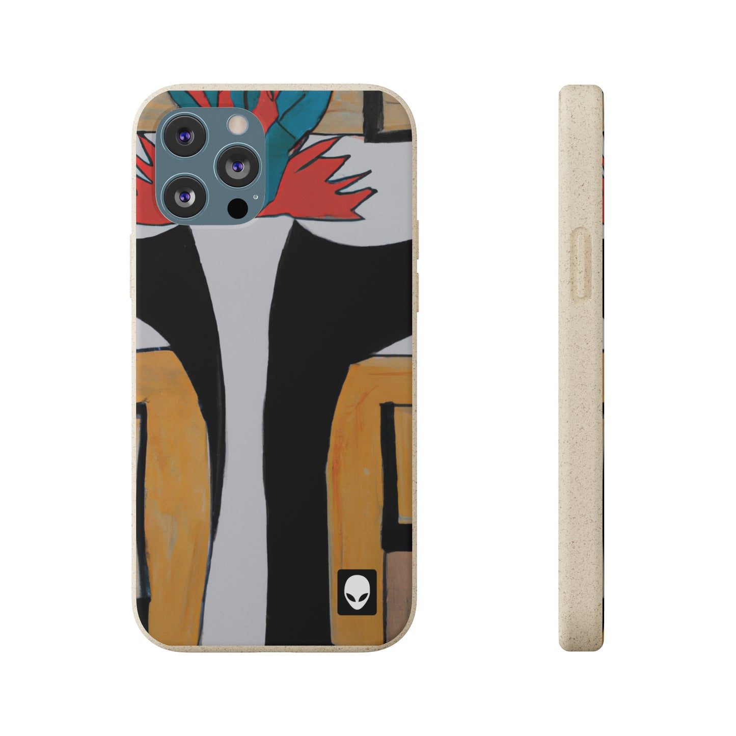 "Explorando el equilibrio y los patrones en el arte abstracto" - The Alien Eco-friendly Cases