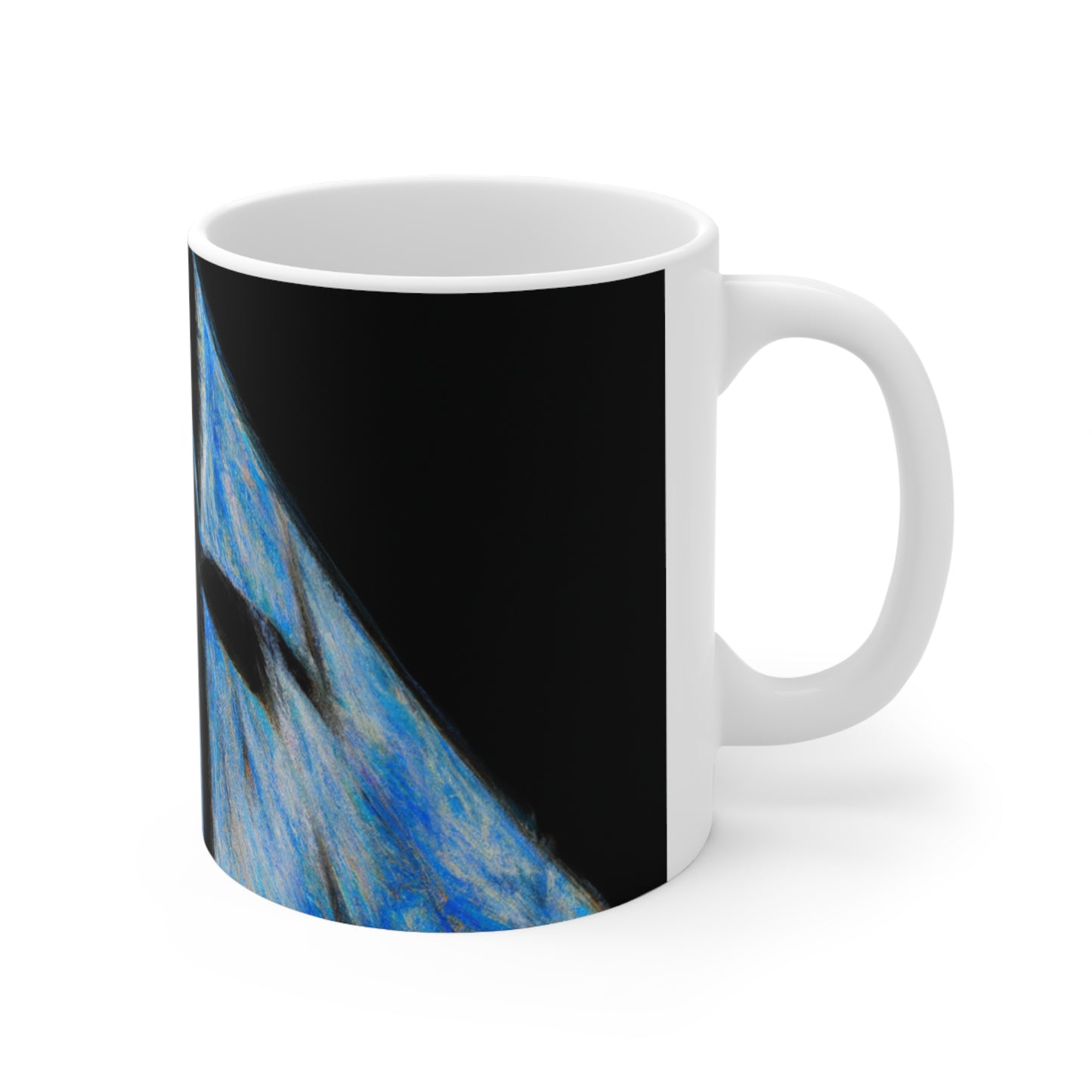 "El velero azul y las velas blancas: Una aventura de libertad en el mar" - The Alien Ceramic Mug 11 oz