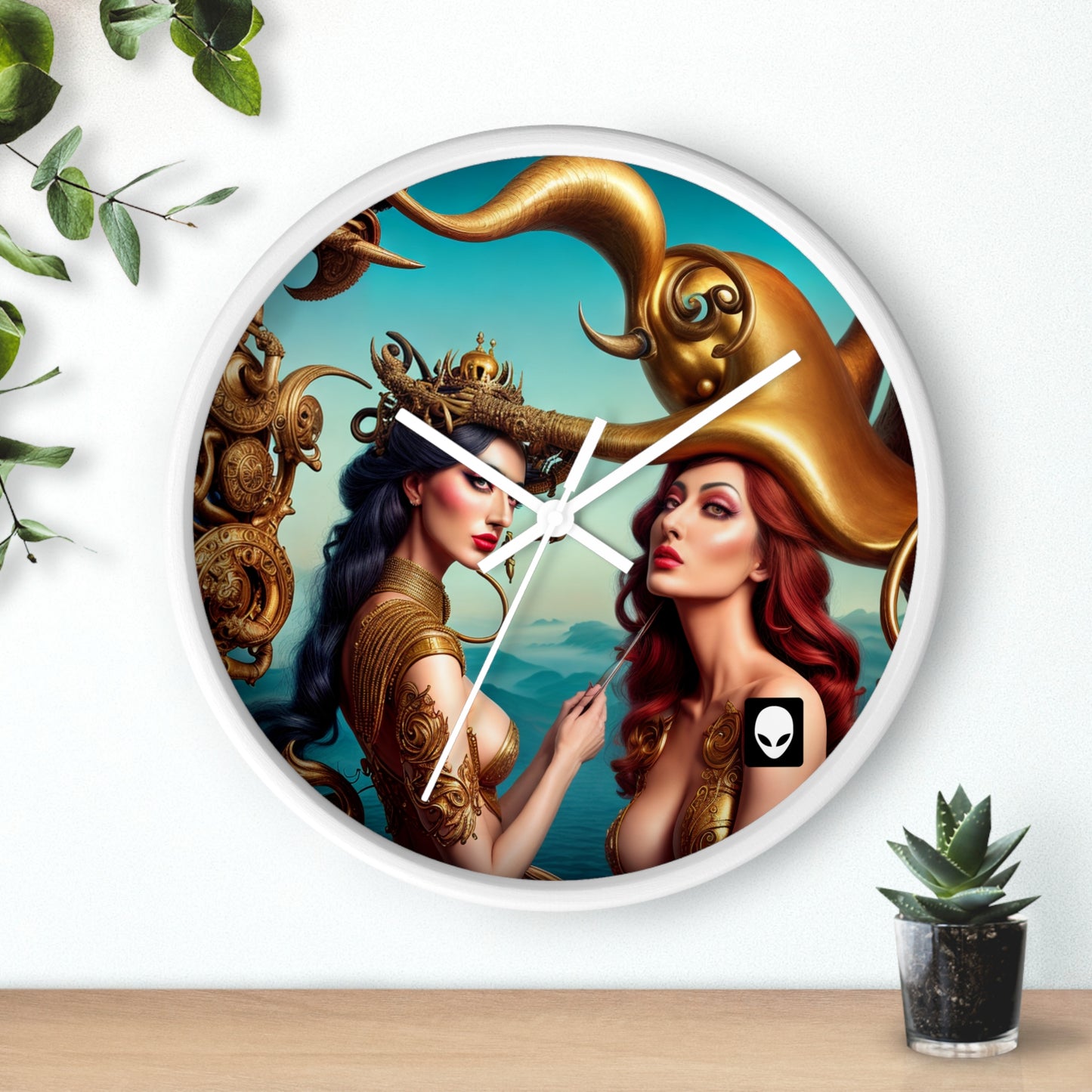 "Metaphorical Madness: An Exploration of Salvador Dali's Surreal Worlds" - The Alien Wall Clock