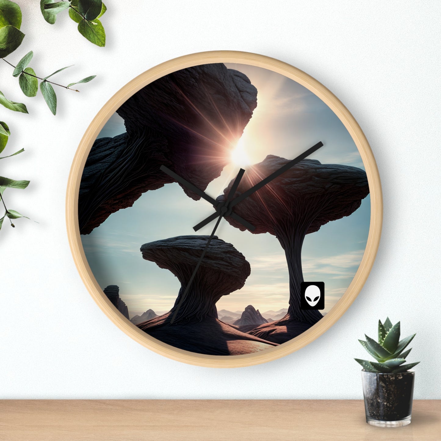 "Alien Landscape Odyssey" - El reloj de pared alienígena