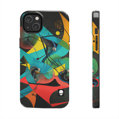 „Illusionäre Perspektive: Ein bunter Tanz des Lichts“ – The Alien Tough Phone Cases