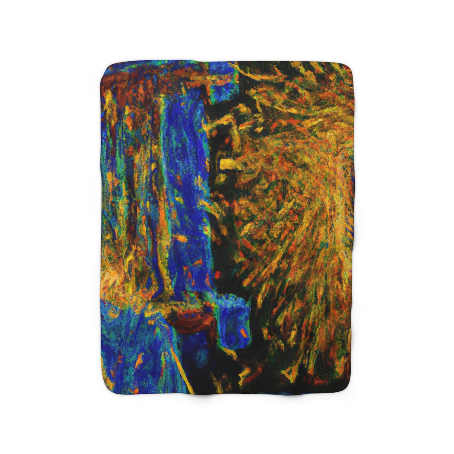 "Attraction Ignited" - The Alien Sherpa Fleece Blanket