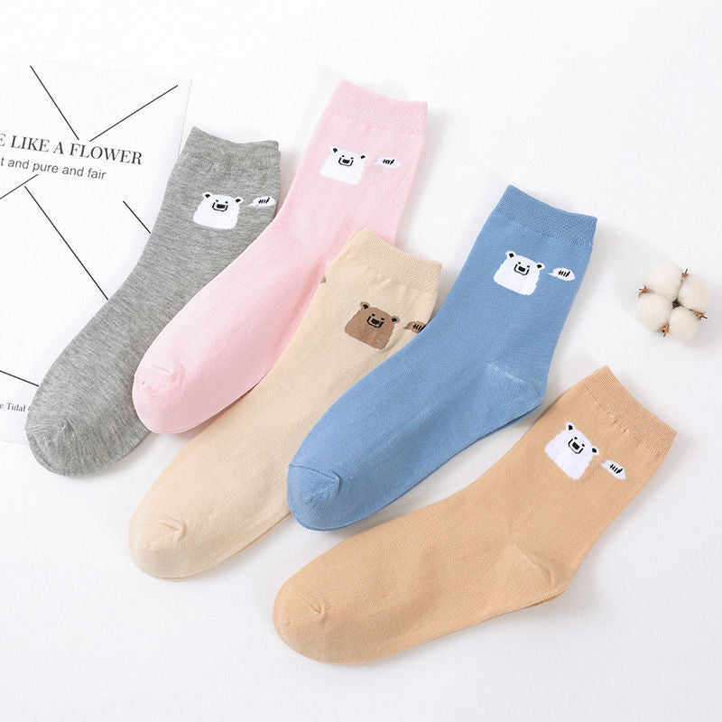 Men's And Women's Thin Mid-tube Socks