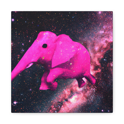 "Exploración majestuosa del elefante rosa" - The Alien Canva